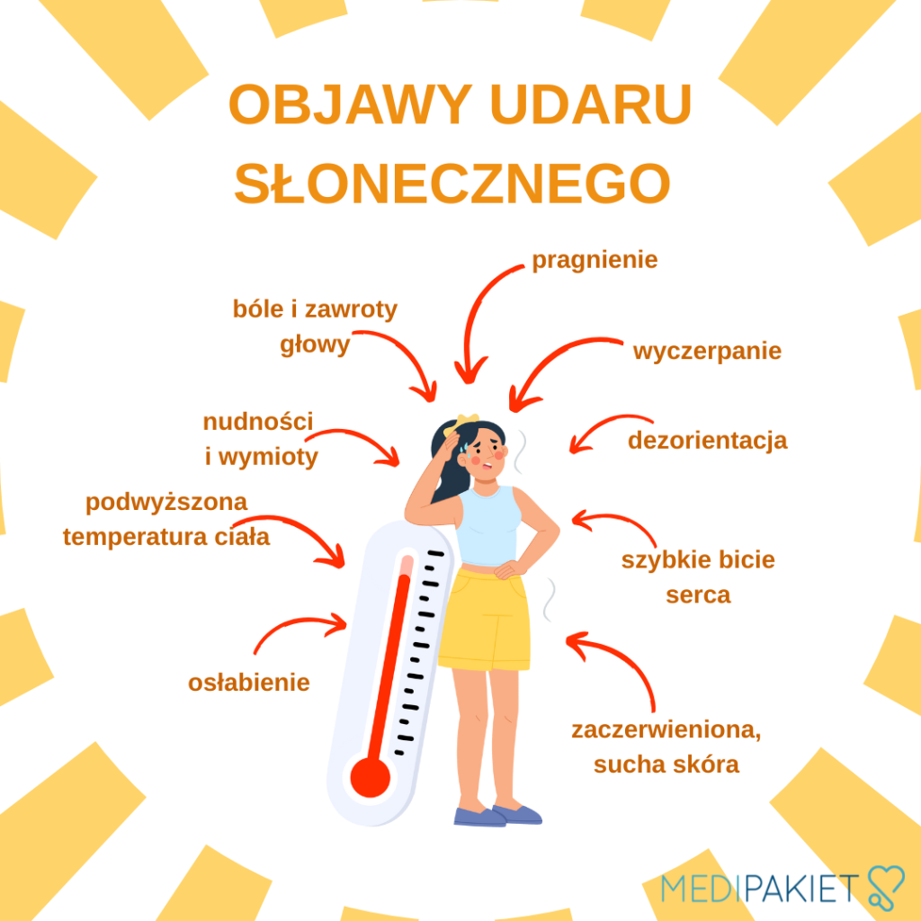 udar słoneczny objawy